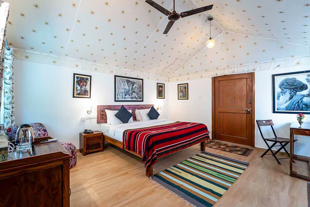Luxury Glamping Tent Interior